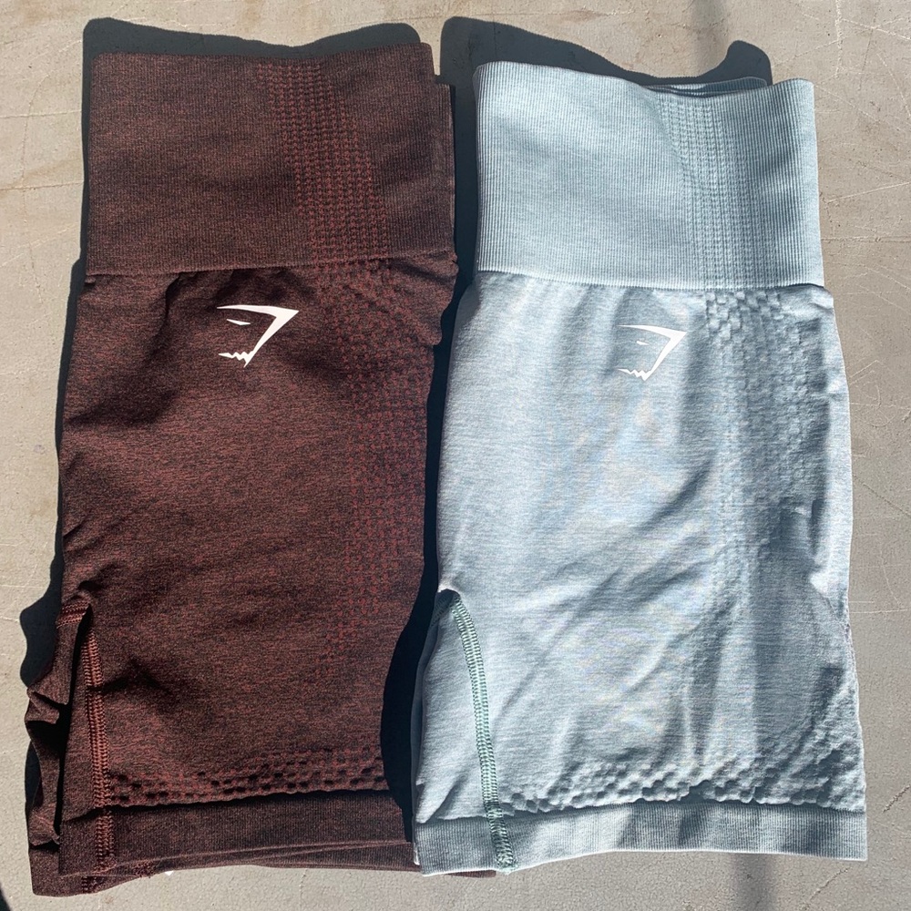 Two Gymshark Small vital shorts